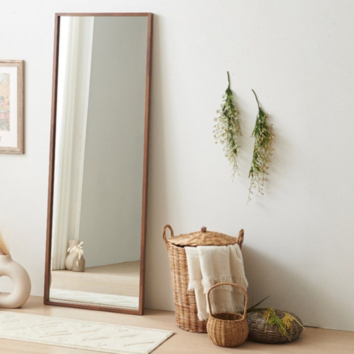 이케아 스탠드형 벽거울 직사각 전신거울 드레스룸 원룸 거울 600