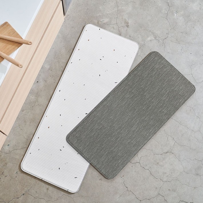 홈앤써 PVC 양면 주방매트 부엌 욕실 발매트, 12T