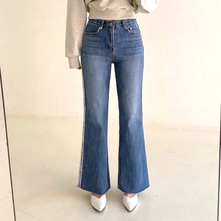 하우룩 수술부츠컷 빅사이즈 날씬해보이는 밴딩청 (4SIZE)