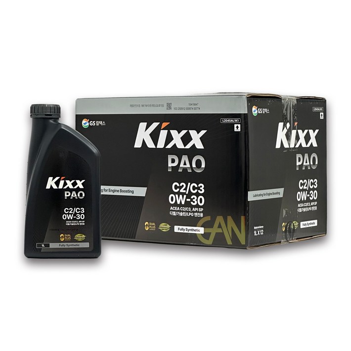 킥스파오 KIXX PAO C2/C3 0W30  가솔린 디젤 LPG 엔진오일