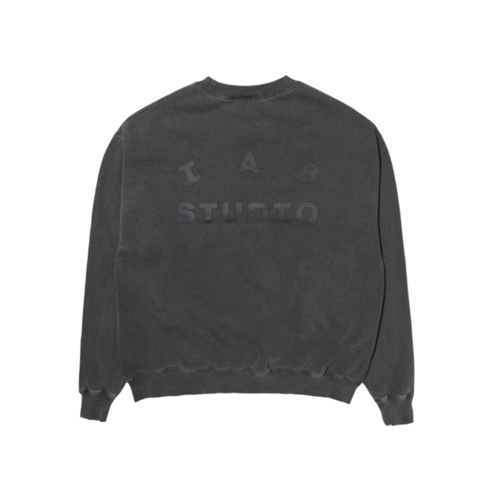 정품보증 무료배송 IAB Studio Pigment Sweatshirt Black 아이앱 스튜디오 피그먼트 스웻셔츠 블랙