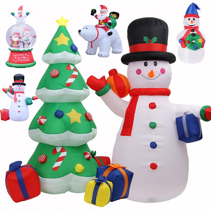 크리스마스 에어벌룬 대형풍선 바운스 산타 인형 10종