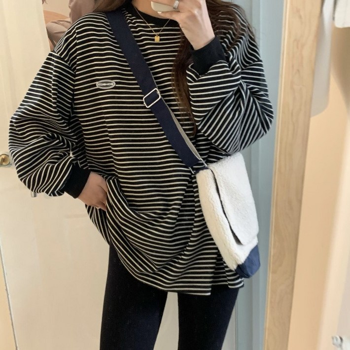 완스몰 릴리프 스트라이프 오버핏 티셔츠 tt29370 완스몰 릴리프 스트라이프 오버핏 티셔츠 tt29370