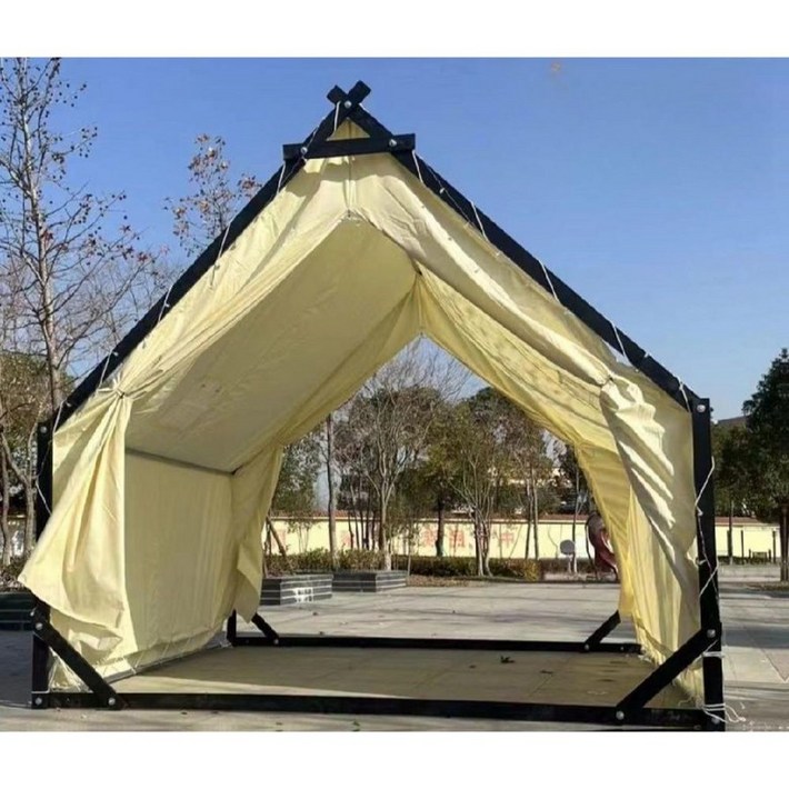 텐트 방수 오두막 야외 천막 삼각형 캐노피 인디언텐트 바베큐장 스윗에센셜