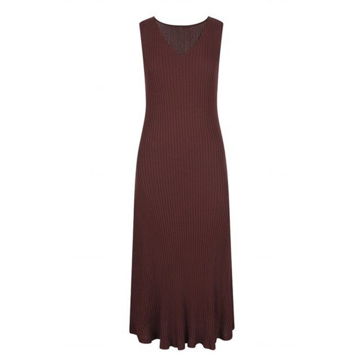 마레몬떼 브이넥 민소매 롱 원피스M237MOP54P0 742274