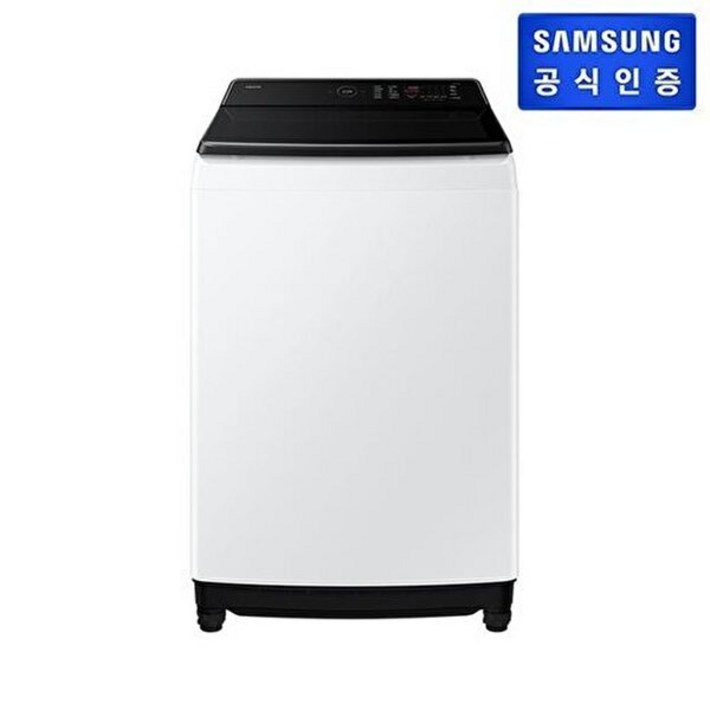 삼성전자 1주이상 소요 그랑데 통버블 19kg 일반 세탁기 WA80F19SKW 화이트