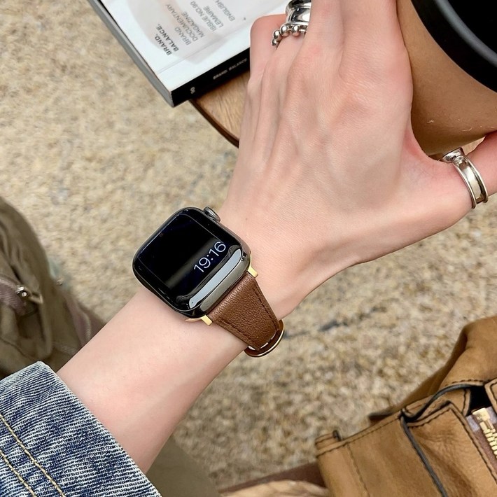올해브 애플워치 호환  모던 가죽 스트랩 밴드