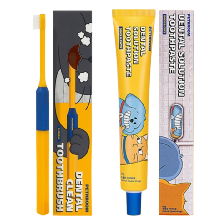 페스룸 덴탈 솔루션 세트칫솔치약 초소형 초극세사모 칫솔바르는 치약