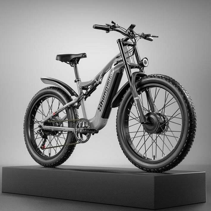 MTB 전기자전거 듀얼모터 2000W 26인치 산악 출퇴근 자토바이 48V 삼성 배터리