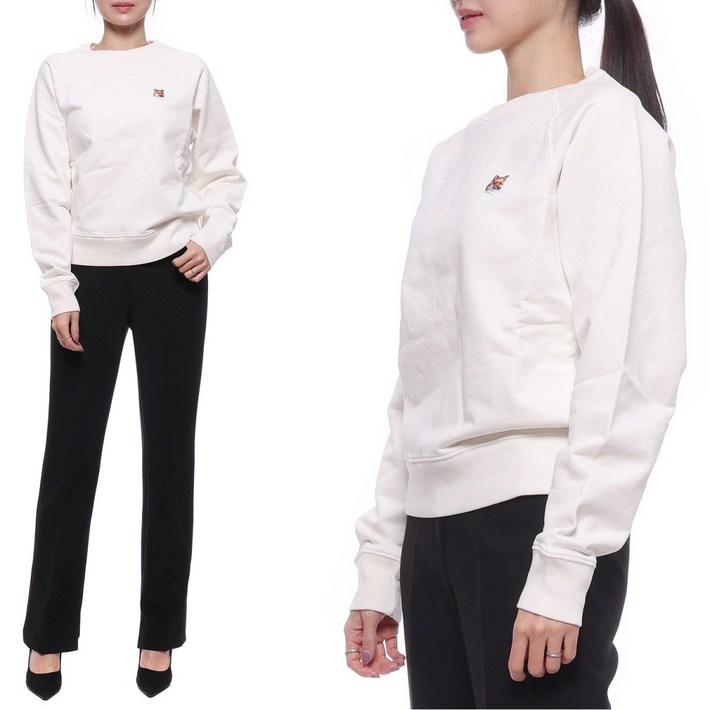 메종키츠네 여성 맨투맨 22 폭스헤드 AW00303KM0001P700