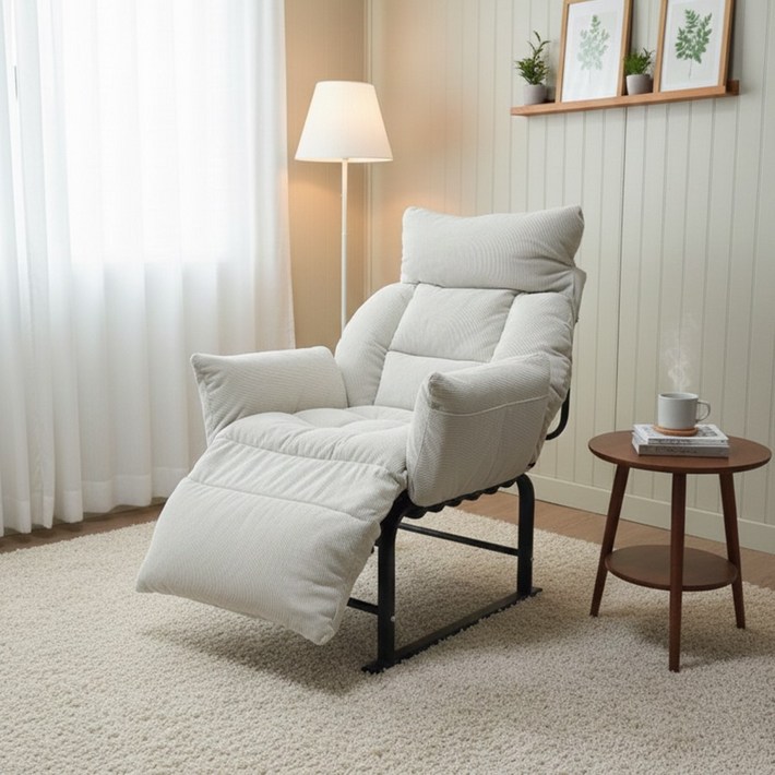 미니포레스트 1인용 의자 소파 쇼파 수유의자, 아이보리단일상품, 1개