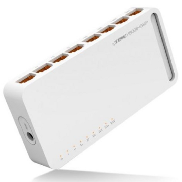 EFM네트웍스 ipTIME H8008GIGMP 스위칭허브 8포트 기가비트 IGMP 스누핑 기가라이트 지원  재고보유  주말영업  강변역 방문수령,퀵가능, 1개