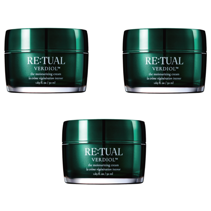 유통기한 임박 특가 레츄얼 베르디올 미백 주름 개선 2중 기능성 더 모이스처라이징 크림 50ml, 50ml, 3개