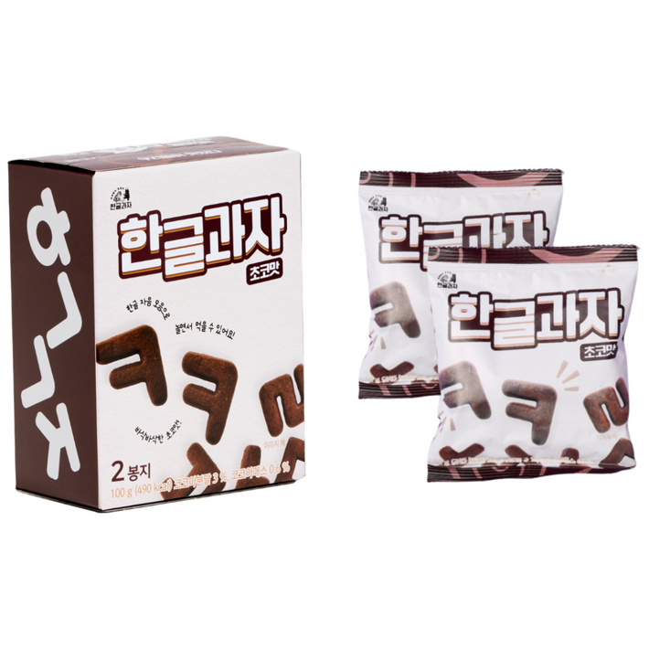 한글과자 초코맛 100g