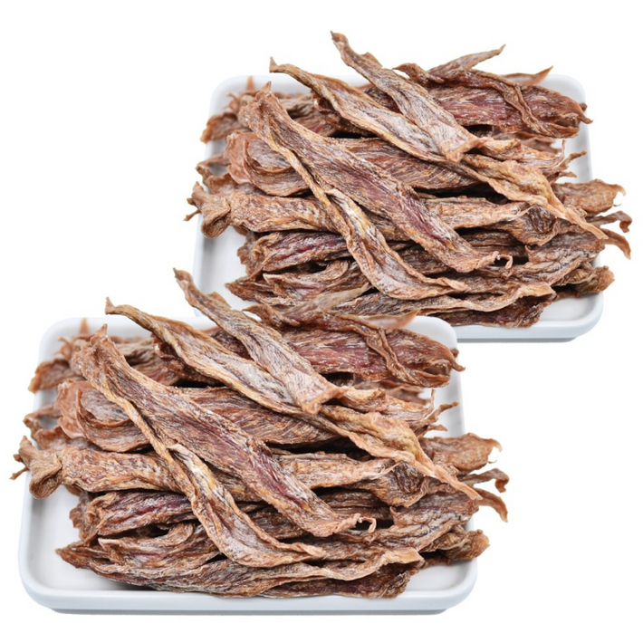 국내산 오리 바삭하고 단백한 영양식 유황 품은 오리안심육포기력회복 피부건강 강아지수제간식, 오리, 2개, 70g