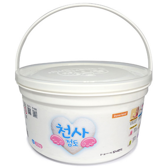 도너랜드 천사점토 350g 벌크 아동용 클레이, 5개, 흰색