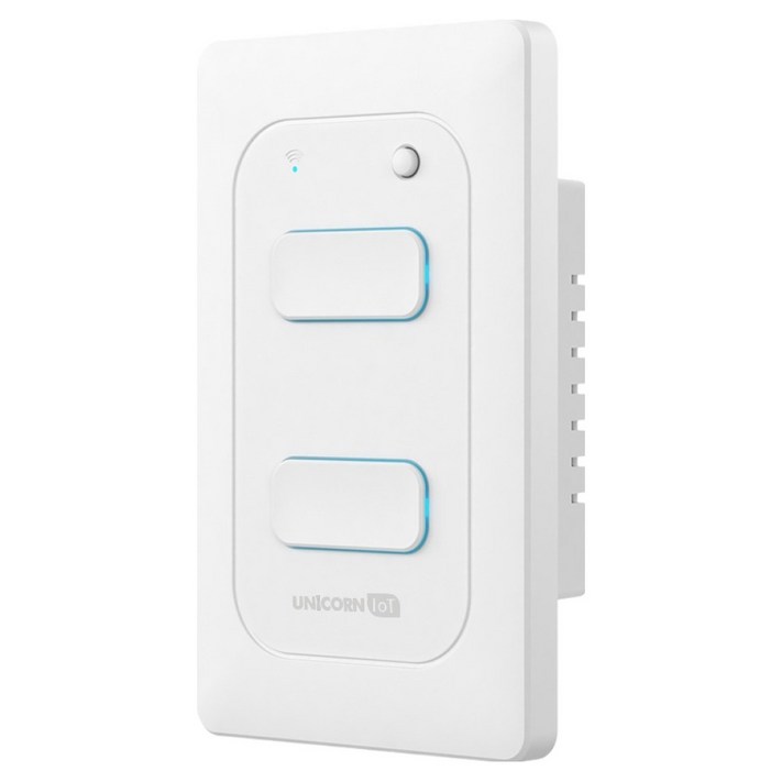 유니콘아이오티 2구 WIFI방식 무선원격제어 스마트 벽스위치 TSSW2