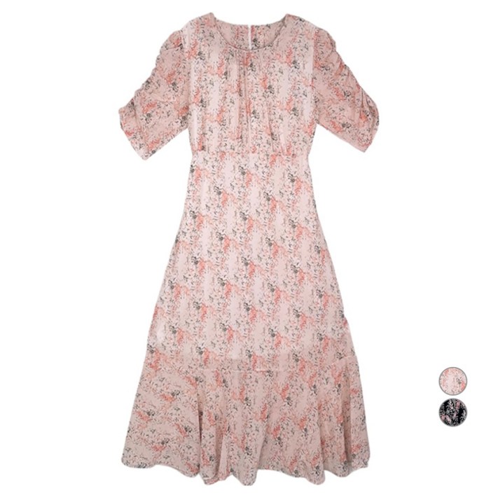 올리브데올리브 여성용 쉬폰 롱 원피스