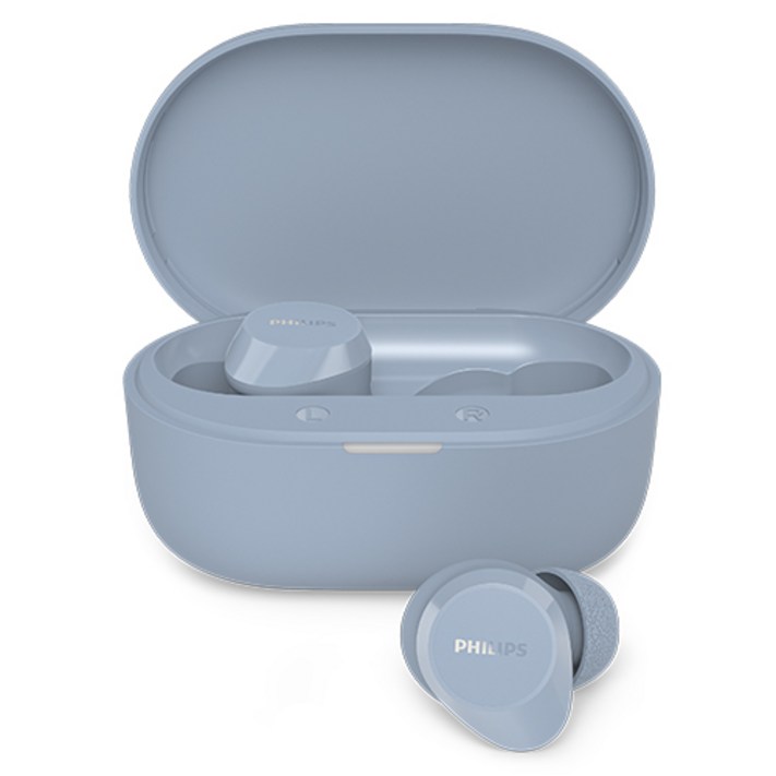 필립스 인이어 블루투스 이어폰, 파우더 블루, TAT1300