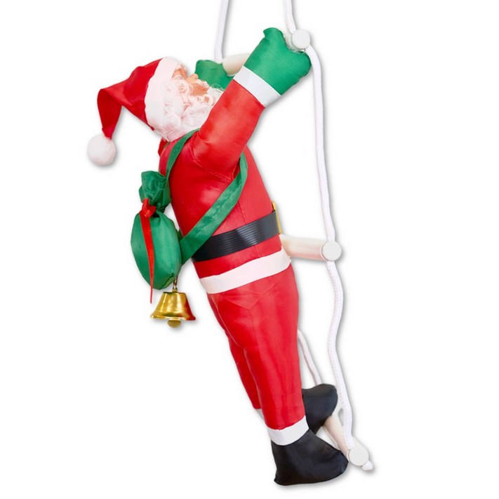 비바어스 벽타는 크리스마스소품 사다리타는 산타, 1개, 골드벨산타