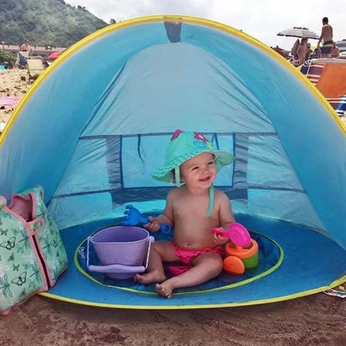 fooi 신상 바닷가 물놀이 원터치텐트 모래놀이 미니 그늘막 5시전 당일발송