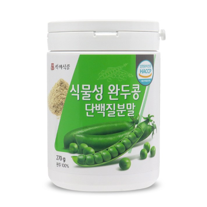 독일산 식물성 완두콩단백질분말 HACCP 인증제품, 270g, 1개