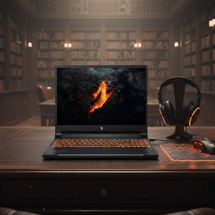 에이서 2025 니트로 V 16S AI 라이젠7 지포스 RTX 5060, ANV16S41R7TF, WIN11 Home, 16GB, 512GB, Black