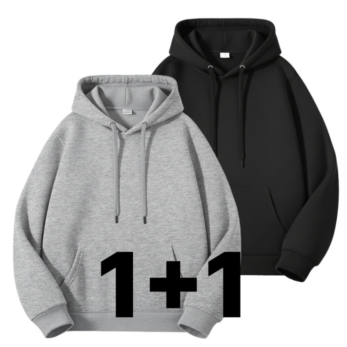 AnnLine 남녀공용 무지 오버핏 후드티