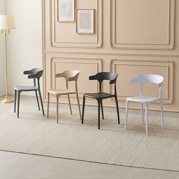 라로퍼니처 예쁜 인테리어 카페 식탁 의자 플라스틱 체어