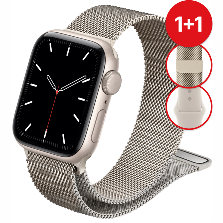 네노타 애플워치 스트랩 밀레니즈 루프 메탈 밴드