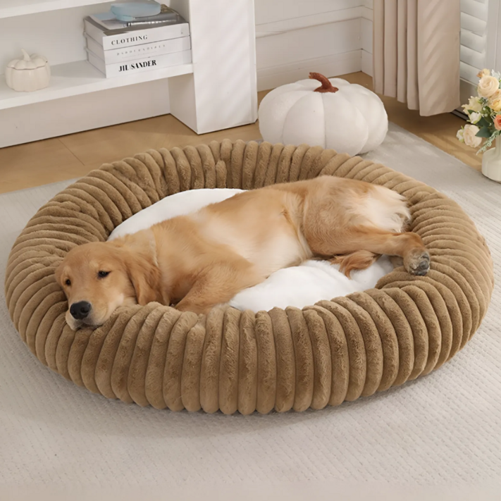 허그마이펫 강아지 방석 쿠션 극세사 중형대형특대형, 1개, 브라운