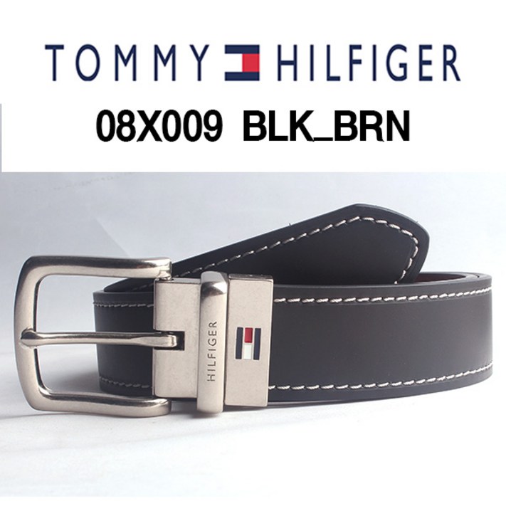 Tommy Hilfiger 타미벨트 08X009블랙브라운 남성벨트 양면벨트