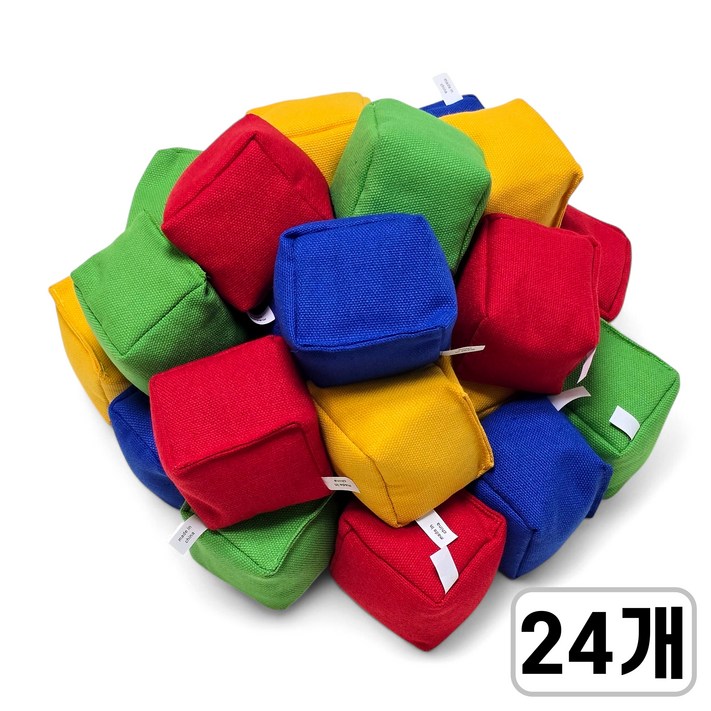 준비끝 오재미 6cm 콩주머니, 24개, 혼합 색상