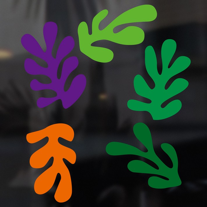 귀여운 플라워 아이콘 창문 시트지 스티커 거울, 현관문, 욕실, 타일 벽 부착가능