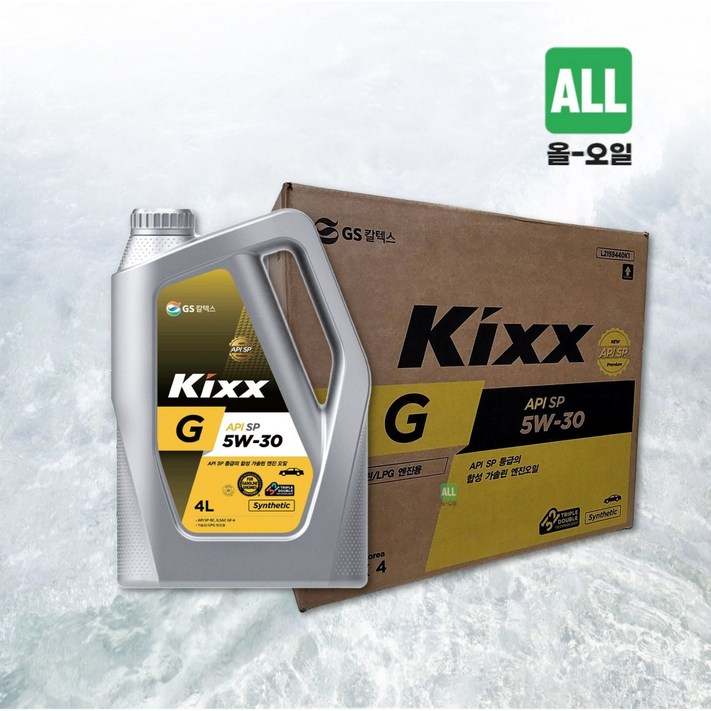 킥스 KIXX G SP 5W30 1박스4리터 4개 가솔린 엔진오일, 16L, 5w30, 1세트