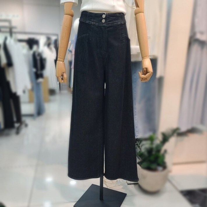 잇미샤 잇미샤  하이 웨이스트 와이드 데님 팬츠ITP8YDP790DG