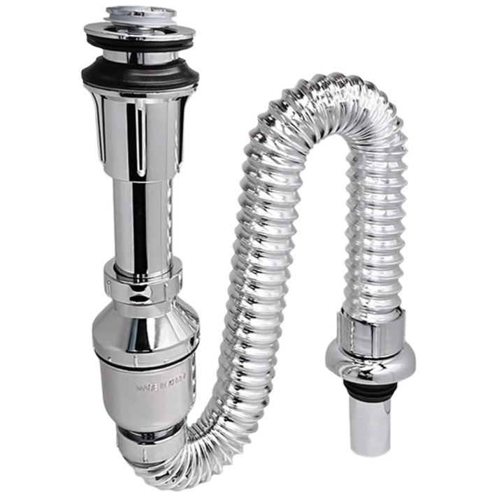 국산 진영 일체형트랩 세면대배수관 세면기 배수구 트랩 부속품 팝업 폼업 교체 하나로 자동팝업 폼업