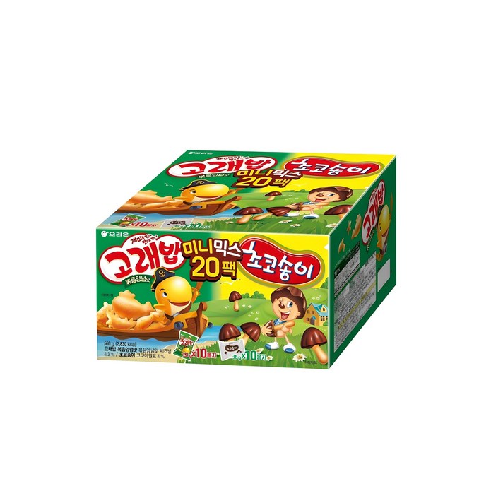 오리온 고래밥 초코송이 미니믹스 과자세트, 고래밥 볶음 양념맛 10p 초코송이 10p, 1세트 오리온 고래밥 초코송이 미니믹스 과자세트, 고래밥 볶음 양념맛 10p 초코송이 10p, 1세트