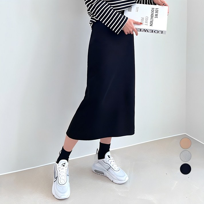 잘빠진 에이미 뒷트임 롱 밴딩 스커트 잘빠진 에이미 뒷트임 롱 밴딩 스커트