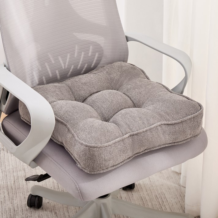 코멧 홈 푹신한 사각 솜사탕 방석