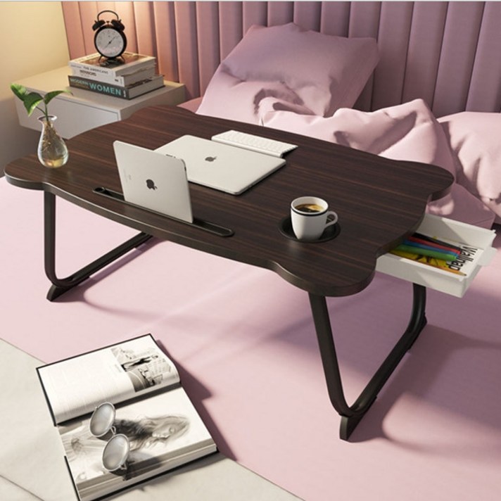 따니네 접이식 미니 테이블 ZZ008 60 x 40 x 28 cm, 브라운