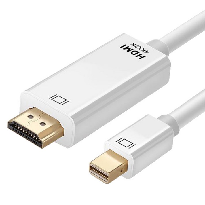 잇츠온 Mini DP to HDMI 케이블, 1개, 2m 잇츠온 Mini DP to HDMI 케이블, 1개, 2m