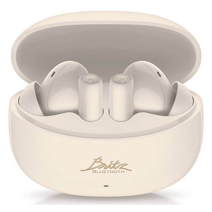 브리츠 노이즈캔슬링 무선 블루투스 v5.3 이어폰, AcousticANC7, 아이보리