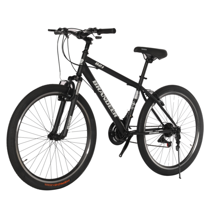 브랜디어 입문용 MTB 21단 자전거 B21, 매트블랙, 1개, 170cm 브랜디어 입문용 MTB 21단 자전거 B21, 매트블랙, 1개, 170cm