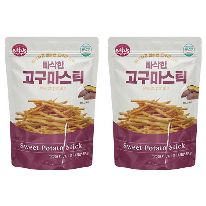 이더스 건조 고구마스틱, 2개, 300g 이더스 건조 고구마스틱, 2개, 300g