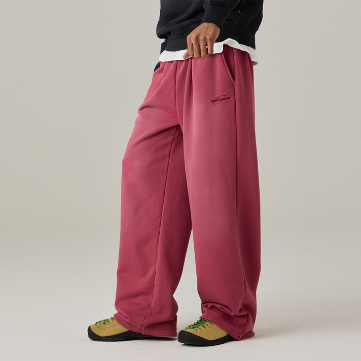 어반에이지 피그먼트 워싱 시그니처 와이드 스웨트 팬츠