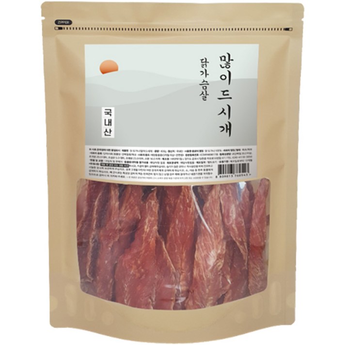 반려동물 많이드시개 대용량 수제 간식 400g, 닭가슴살, 400g, 1개