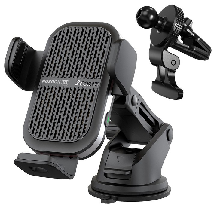 노존 쿨링팬 15W 차량용 고속충전 고충 충전기 거치대  갤럭시 S25 호환