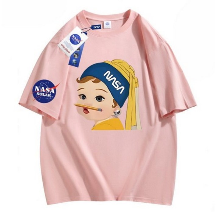 SEA FOX NASA시리즈 여성 캐주얼 반팔 티셔츠
