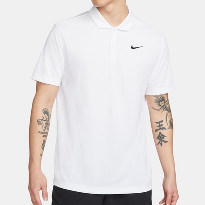 나이키 코트 드라이핏 솔리드 DH0858100 남성 반팔 카라 티셔츠